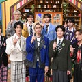 （前列左から）カイ、曽野舜太、古川毅、高田彪我、TETTA（後列左から）大倉空人、FUMINORI、 志賀李玖、近藤駿太（C）TBS