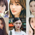 （上段左から）遠藤さくら、守屋麗奈、小坂菜緒（下段左から）井上和、山崎天、金村美玖（提供写真）