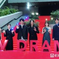 「日テレ10月期ドラマ合同制作発表会見」に出席したチ・チャンウク、今田美桜、伊藤沙莉、大泉洋、山下智久、志田彩良、福士蒼汰、風間俊介（C）モデルプレス