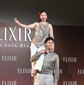 「“りくりゅう”エリクシールブランドミッションムービー発表会」でリフトを披露した三浦璃来、木原龍一（C）モデルプレス