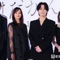 「はだかんぼうたち」制作発表記者会見に出席した（左から）高木雄也、加藤ローサ、松田元太、大沢あかね（C）モデルプレス