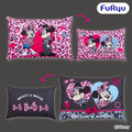 「ミッキーマウス＆ミニーマウス　ギャルっぽレオパード 　クッション」（全2種類）©Disney