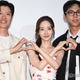 パク・ミニョン「コンフィデンスマンKR」豪華キャストと来日 ベアトップドレスで美デコルテ輝く 画像