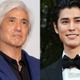 寛一郎、父・佐藤浩市とのモノクロ親子ショット公開「最強の遺伝子」「映画のワンシーンみたい」 画像