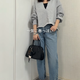 春夏デニムは決めた？足首が出る【GU】ストレートジーンズは、デイリーコーデに活躍しそう！【40代の毎日コーデ】 画像